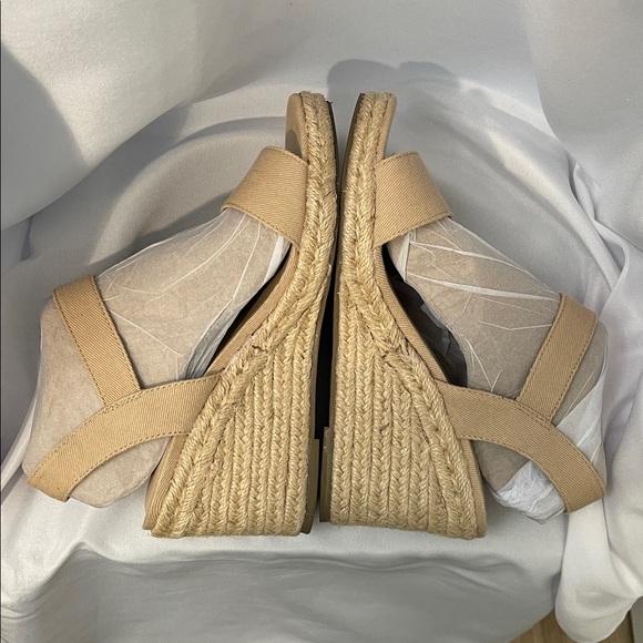 Beige Wedge Rope Sandals - Picture 5 of 9